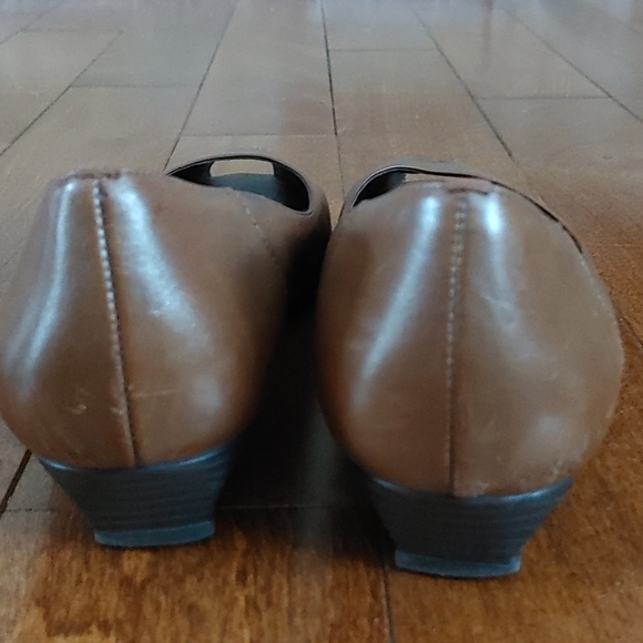 Naturalizer Sommer leather peep toe flats size 9 - Picture 4 of 6